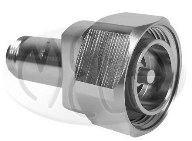 The MECA ANF-DM-M01 is a N Female to 7/16 DIN Male adapter with a maximum VSWR of 1.25 and supports systems up to 8GHz