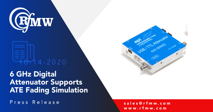 The API Weinschel 4205A-95.5 offers 95.75 dB of attenuation in 0.25 dB steps from the 0.3 to 6000 MHz