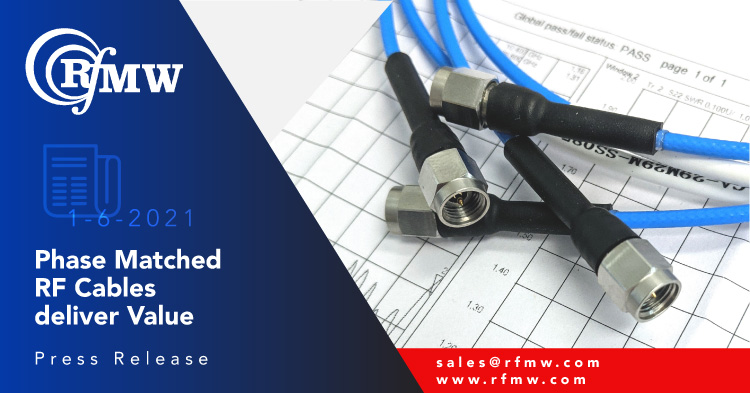 The P1dB, Inc P1CA-29M29M-SS085-1M-PM is a 1 meter long cable assembly terminated with 2.92mm Male connectors and rated to 40 GHz