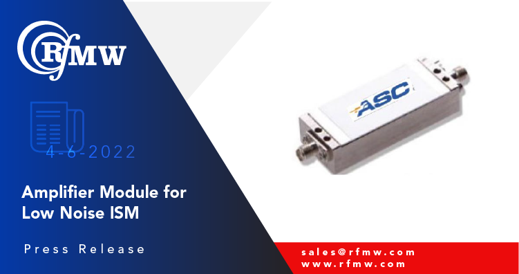 The Amplifier Solutions Corp ASC3064C Low Noise SMA connectorized amplifier has an operating band of 2400 to 2600 MHz
